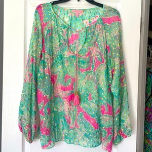 Festive Lilly Pulitzer Blouse